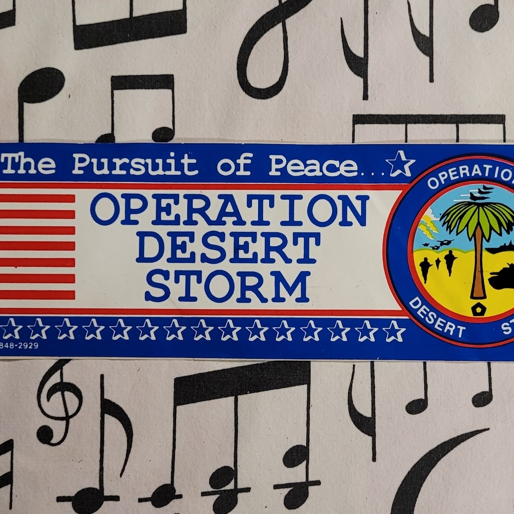 Vintage Operation Desert Storm Bumper Sticker